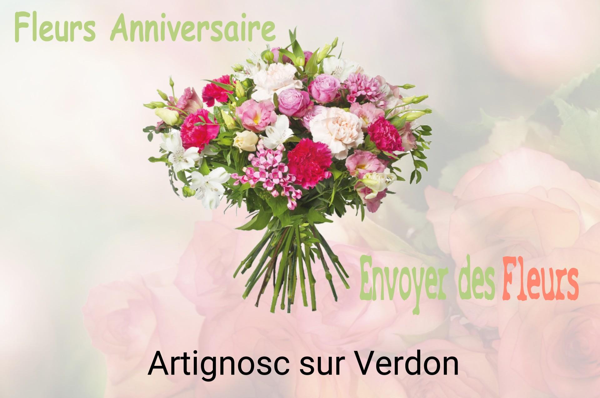 Bouquet de fleurs d’anniversaire livré à Artignosc-sur-Verdon
