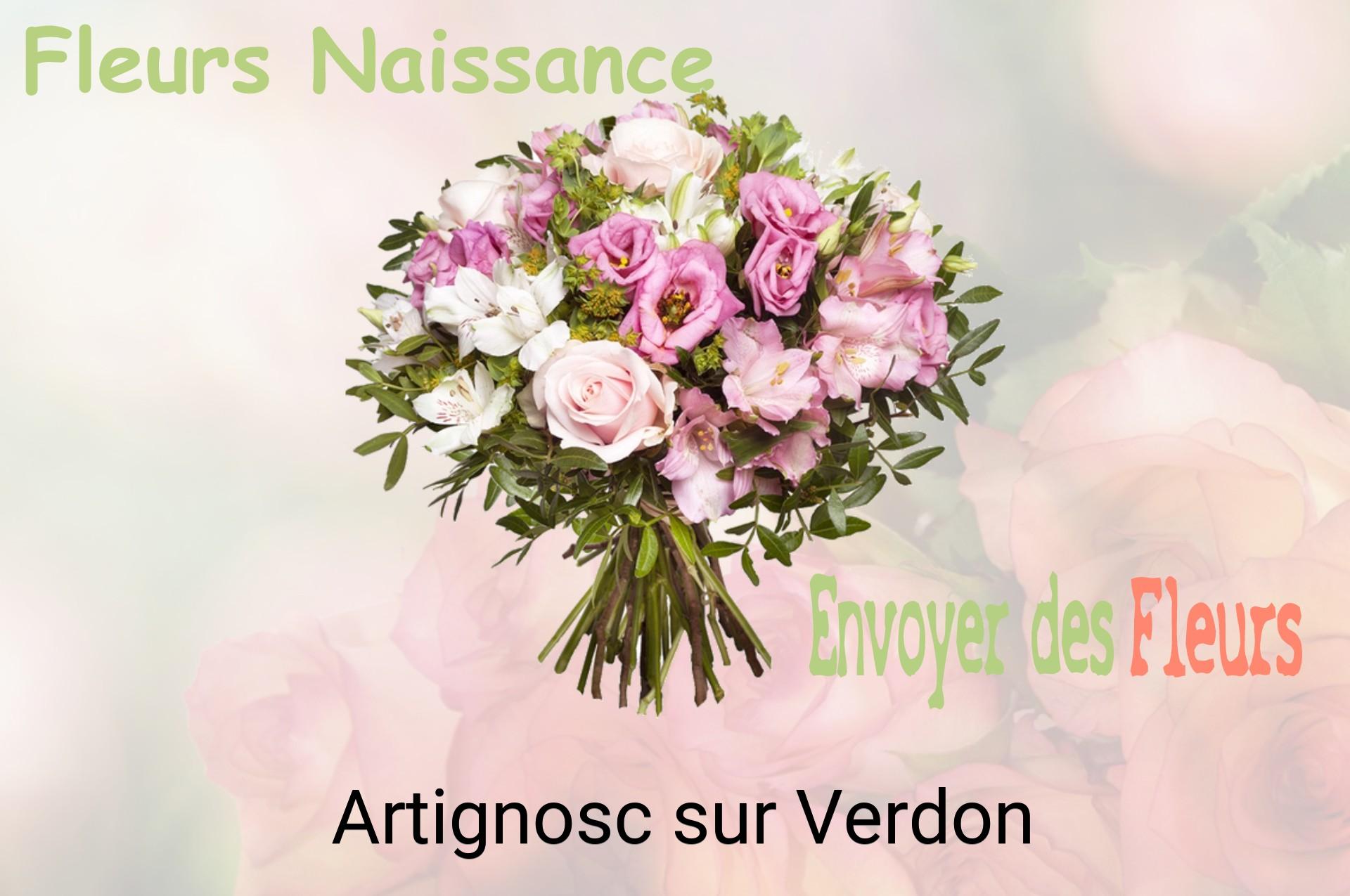 Bouquet de fleurs de naissance livré à Artignosc-sur-Verdon